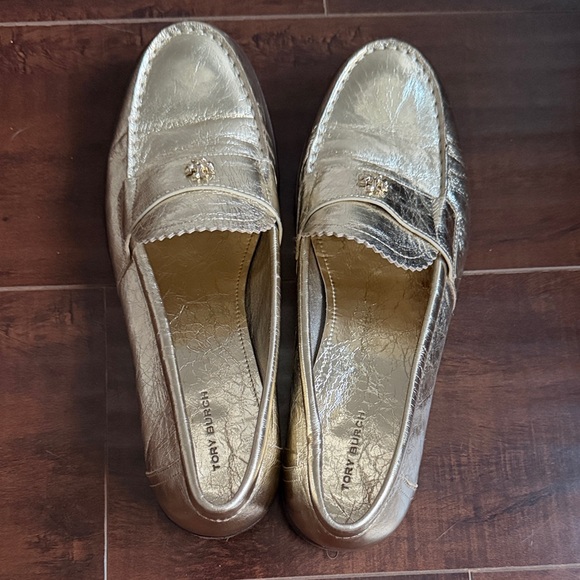 Tory Burch Gold Women's Loafers | 9.5 - Picture 3 of 6